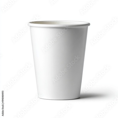 Wallpaper Mural A plain and simple white cup designed for serving beverages, ideal for cafes, events, or personal use for hot and cold drinks. Torontodigital.ca