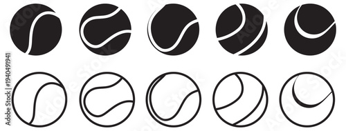 tennis ball flat design, tennis ball artwork, , tennis ball isolated background, tennis ball sports icon, minimalist sports design for web and print media Vector