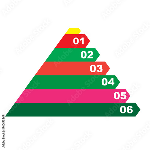  step infographic template. Banner template presentation with six columns. vector Illustration suitable for business information and web graphic design