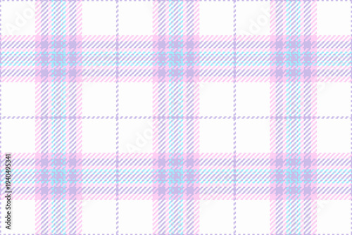 Flow seamless check textile, gift paper vector fabric tartan. France texture pattern background plaid in light and white colors.