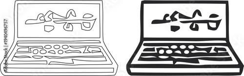 Two open cases of assorted dental instruments and tools for oral surgery and dental procedures