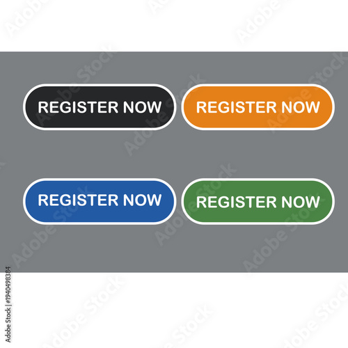User Registration Icons Collection – Login, Sign Up, Account Creation