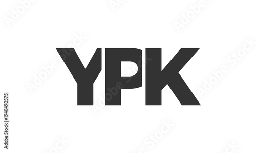 Free Download YPK logo design template with strong and modern bold text. Initial based vector logotype featuring simple and minimal typography. Trendy company identity. - GFXLoad