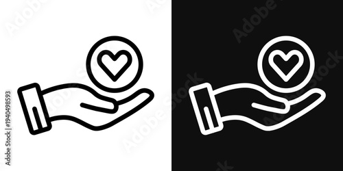 Quality of life icons set in black and white thin line stroke