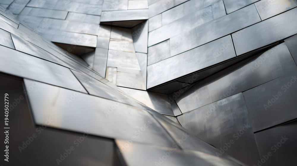 Fototapeta premium Modern metallic architectural structure