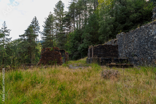 Ruins of Hafna Lead mine Gwydir Forest Betws Y Coed