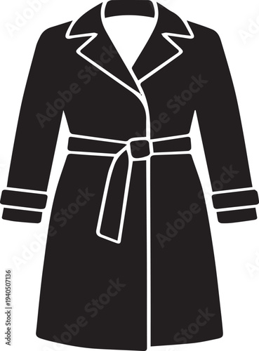 Elegant Long Belted Trench Coat Silhouettes for Autumn