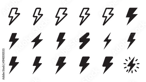 Lightning bolt progression icons