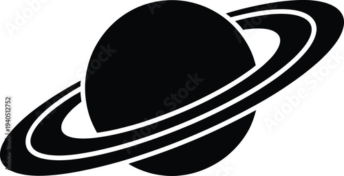 Saturn planet icon vector