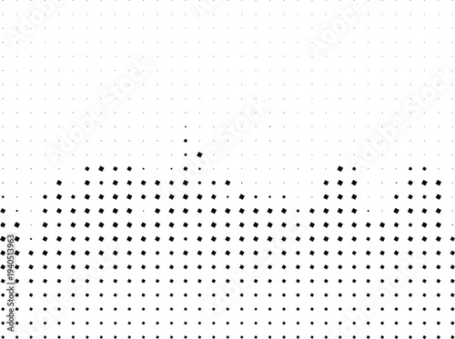 Illustration of dense halftone pattern with black dots on white background