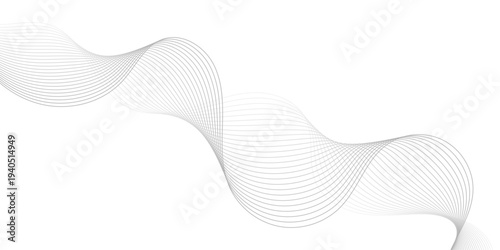 Abstract Minimal Wave Lines Background With Flowing Curves and Light Grayscale Texture  modern design, technology, branding, presentations, and clean creative layouts with subtle motion and depth.