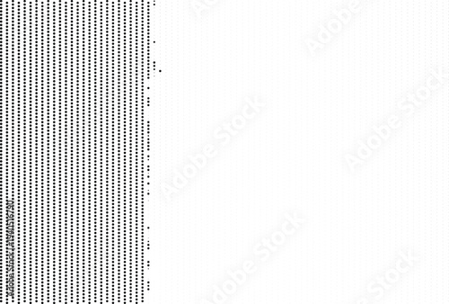 Illustration of a black grid pattern on a white background with detailed squares and dots