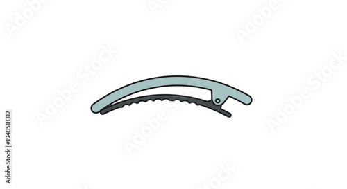 Serrated utility knife blade closeup.