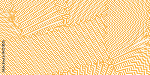 Yellow instant noodle, pasta and spaghetti texture with geometric wavy lines. modern eps 10