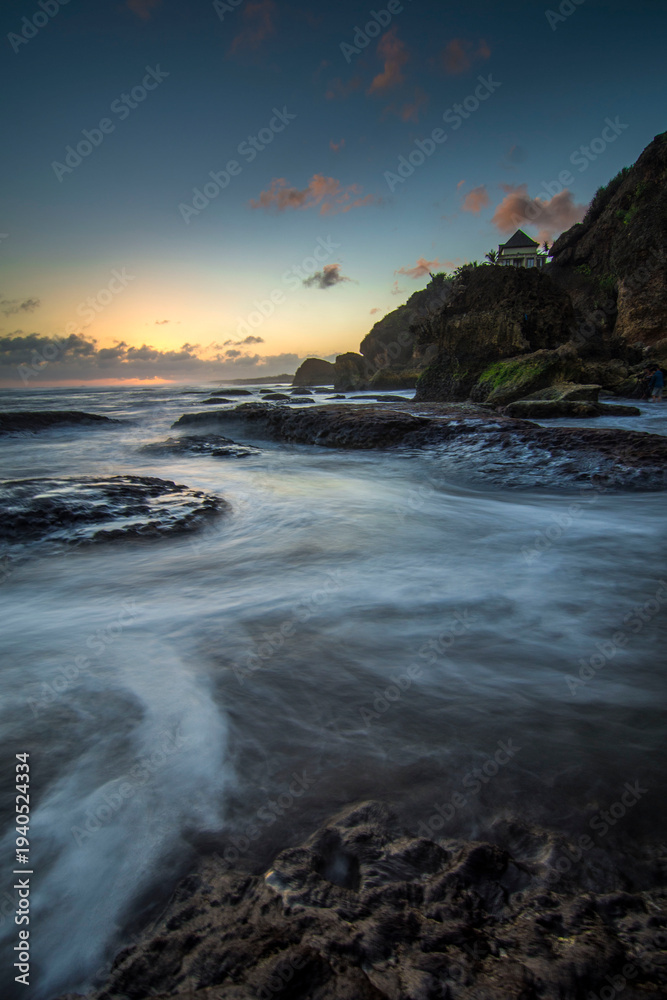 Obraz premium Wonderful Sunset in Parangtritis Beach