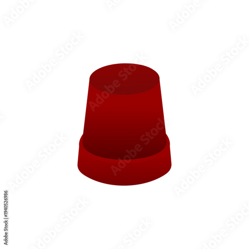 Alarm siren light vector logo icon on white background