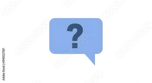 Free Download Question mark in a speech bubble, symbol of uncertainty or inquiry - GFXLoad