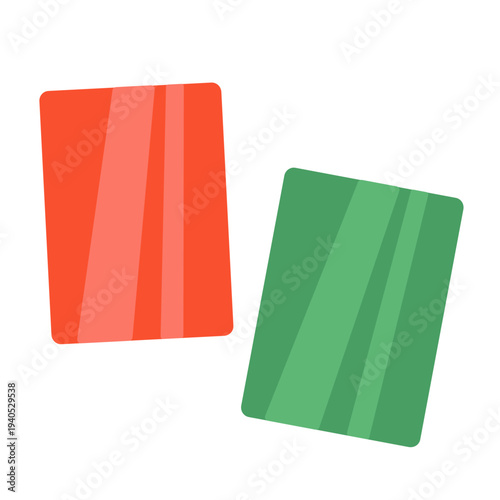 暗記シート（赤と緑）　イラストセット