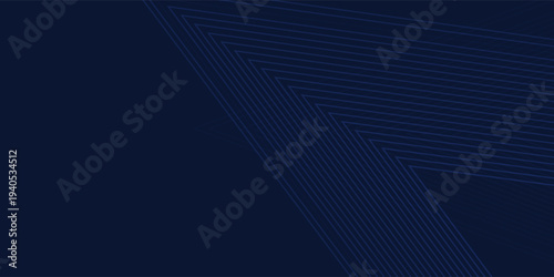 Symmetrical Chevron Lines Gradient Background in Dark Navy Blue with Subtle Light Blue Modern design backgorund