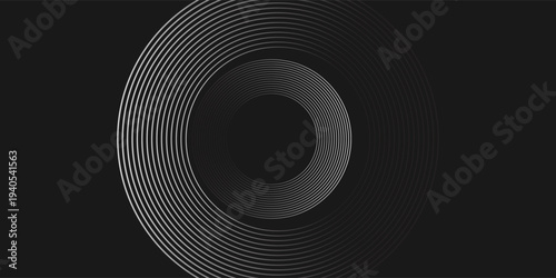 Black mascara circular texture, brush stroke isolated on white background. vector eps10