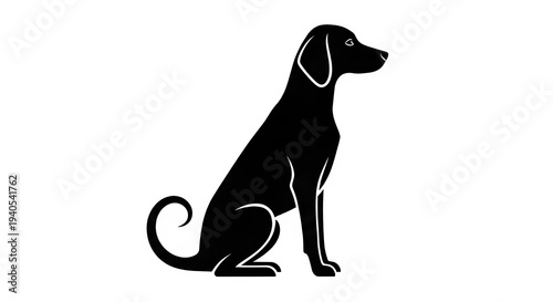 A minimalist digital artwork featuring white outlines on a black background