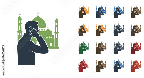 Diverse People Praying and Communicating with Faith.