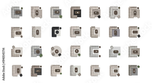 Collection of various electrical socket types.