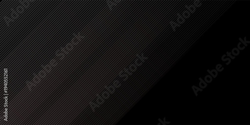 Black background with abstract 3d shape. Minimal concept design. Vector illustration,