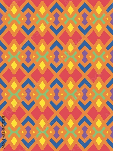 Seamless geometric pattern. For modern textiles, wallpaper, fashion apparel, and home decor