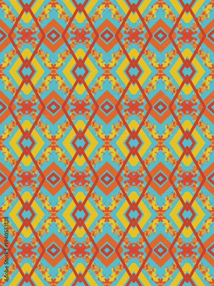Obraz premium Seamless geometric pattern. For modern textiles, wallpaper, fashion apparel, and home decor