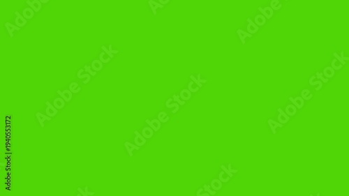 Shattered glass wall falling down transition revealing green screen