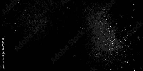 Abstract dark background with scattered white specks resembling stars