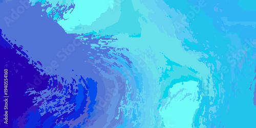 Abstract blue waves and swirls creating a calming fluid design