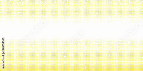 Abstract yellow dotted gradient background transitioning to white space