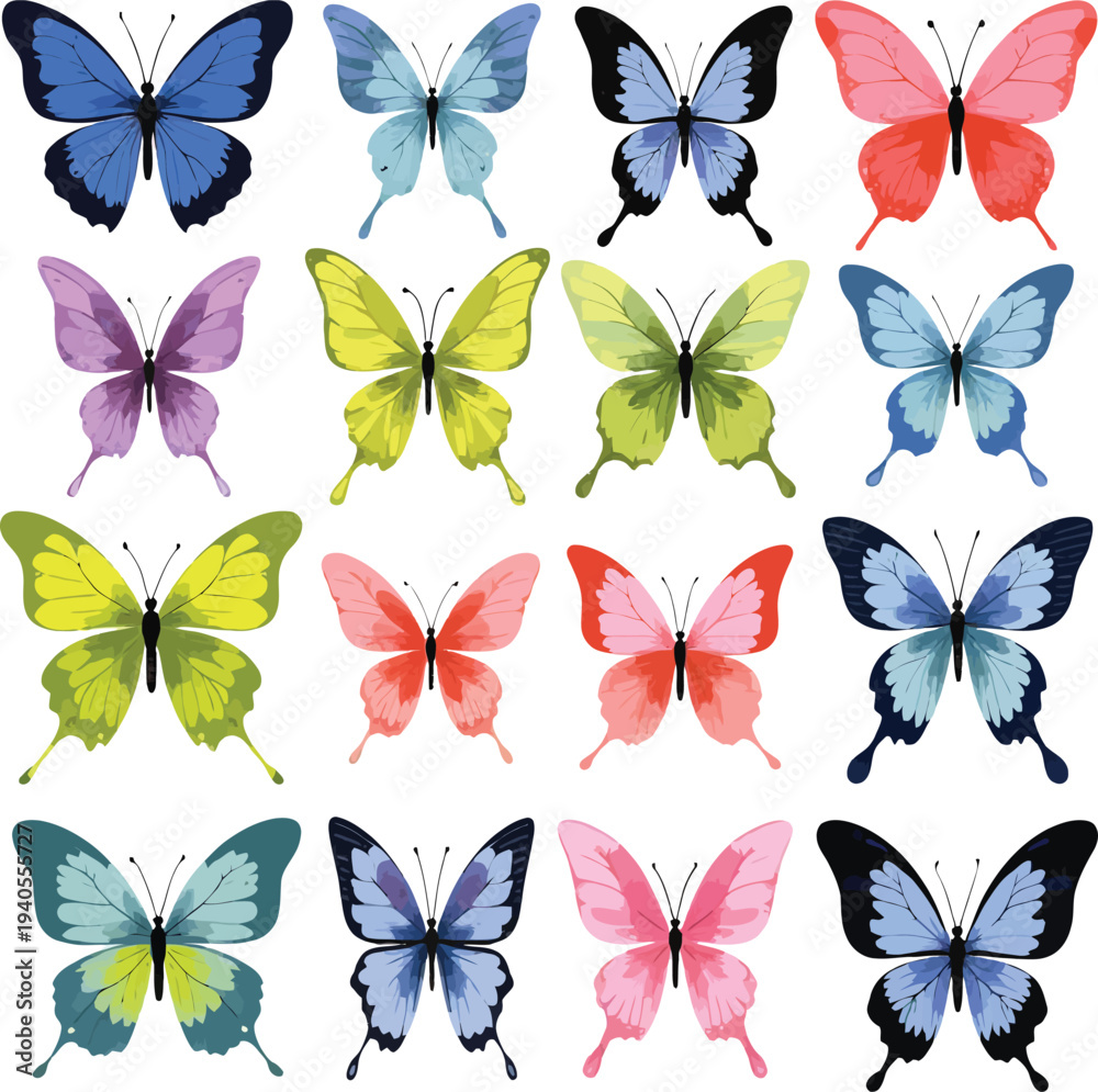 Obraz premium Colorful vector design with various shapes and patterns