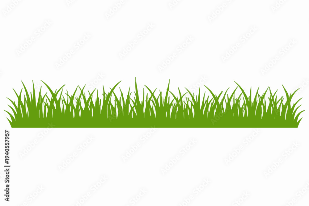 Fototapeta premium Simple Green Grass Border