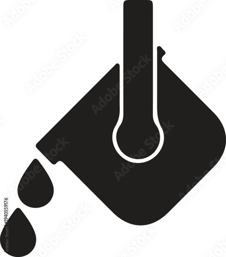 Molten metal pouring icon