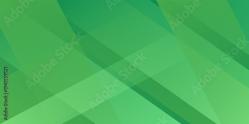 Green abstract background with geometric shapes gradient color for presentation design. Suit for business, corporate, institution, conference, party, festive, seminar, and talks.