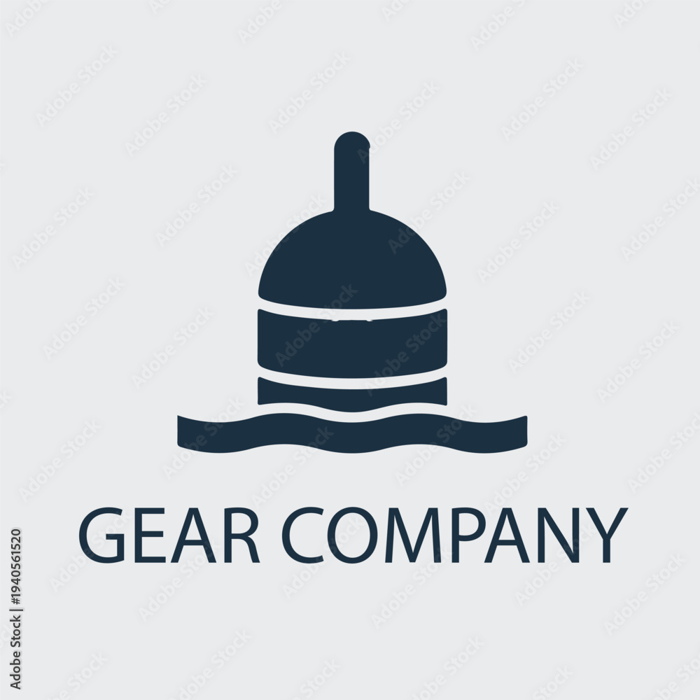 Fototapeta premium Gear company minimal logo design 