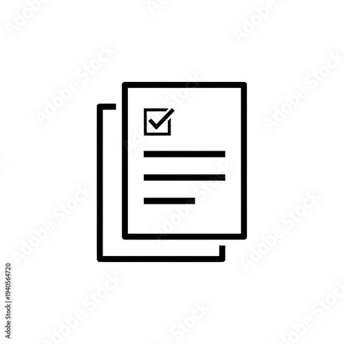 Checklist document icon