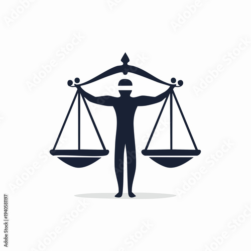 The Blindfolded Lady Justice Symbolizing Fairness and Balance of Law and Order