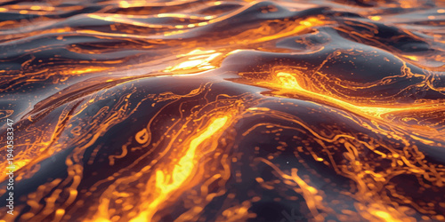 Abstract orange and red fire background featuring a fiery explosion of heat and energy with burning flames and smoke textures for a warm night design