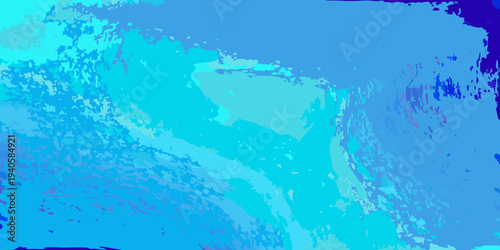 Abstract blue watercolor wash with layered textures and varied tones