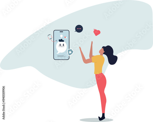 Chatbots in healthcare with health support and assistance.person's life situation and his activities.