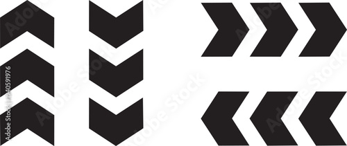Directional Arrows: An abstract arrangement of repeating, sharp arrows, creating a sense of movement, signaling pathways, and guiding navigation.