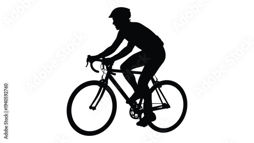 A person riding a bicycle