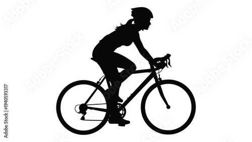 A person riding a bicycle