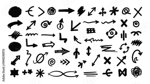 A collection of various mathematical and logical symbols