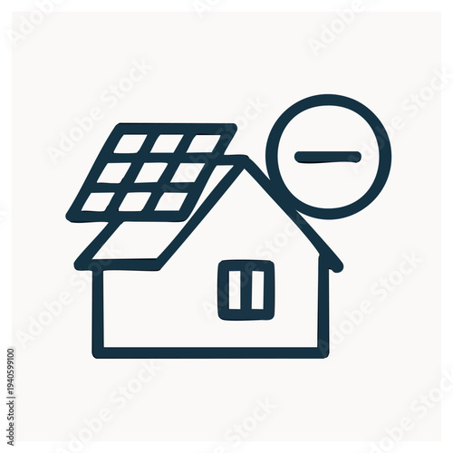 Residential Solar Panel Energy Tax Credit Icon