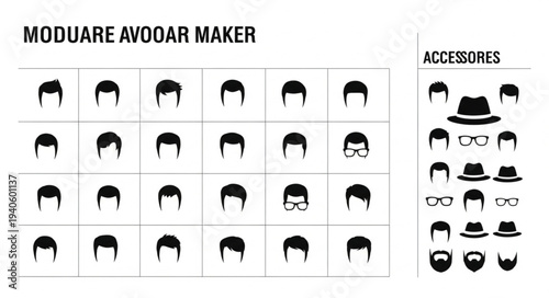 Modular Hairstyle Maker with Accessories.